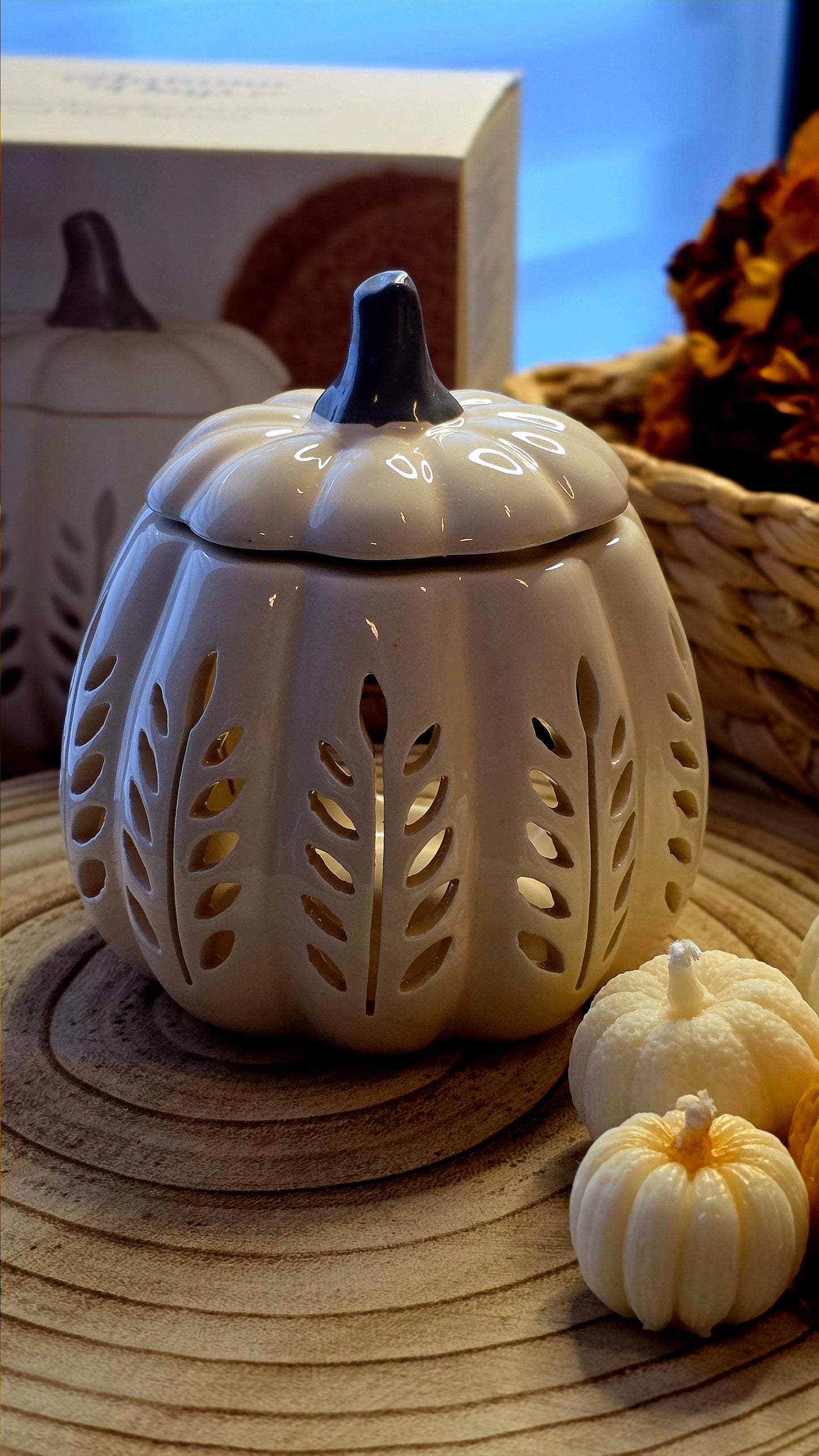 Quemador de Cera y Aceites calabaza