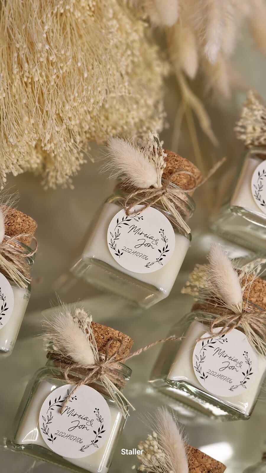 Velas aromáticas en tarro vintage personalizadas